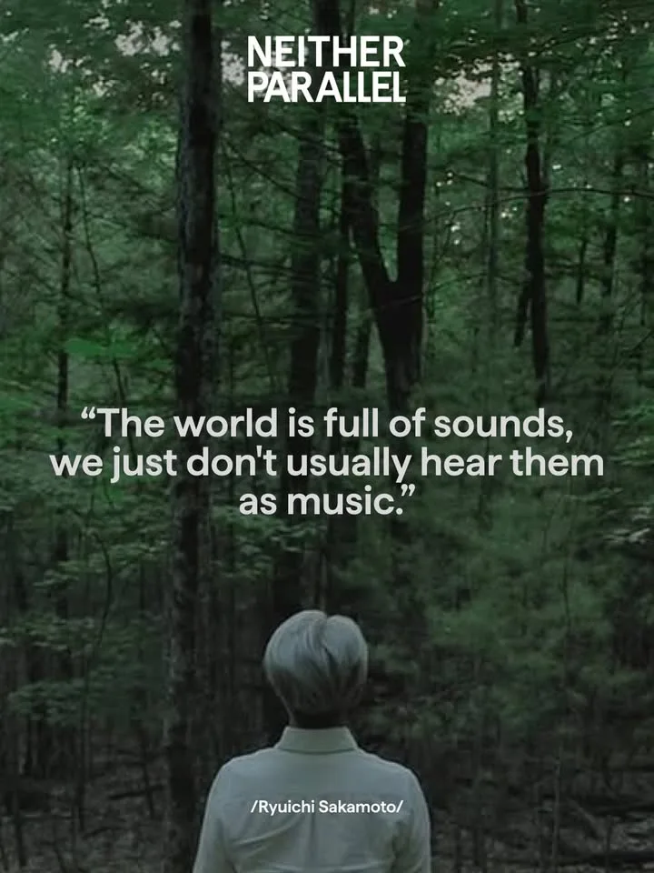 “The world is full of sounds, we just don’t usually hear them as music.” -…